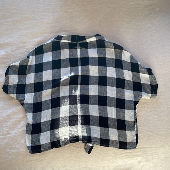 Rails Thea Admiral Check Tie Button Shirt Sz S - Picture 4 of 6